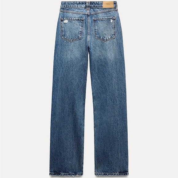 STRAIGHT LEG FULL LENGTH Z1975 JEANS WITH A HIGH WAIST - Picture 2 of 6